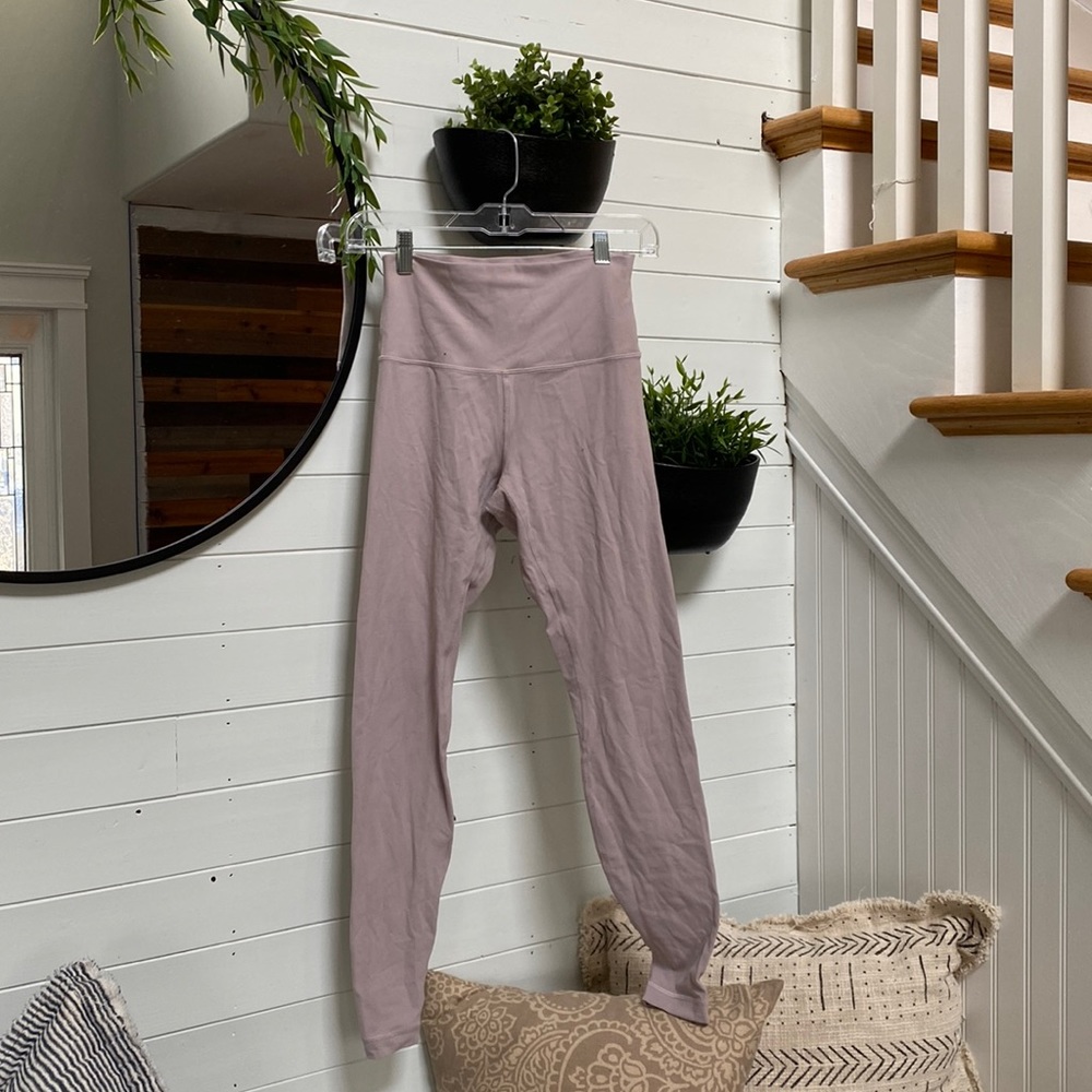 lululemon purple high rise aligns